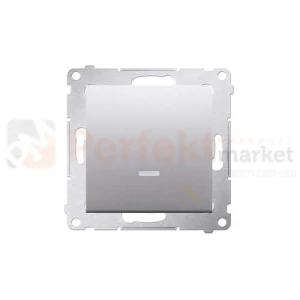 Łącznik schodowy z podświetleniem Simon 54 DW6L.01/43 srebrny mat metalizowany