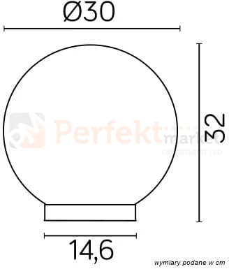 kula lampa ogrodowa biała 30 cm PMMA wymiar perfektmarket.jpg