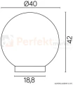 kula lampa ogrodowa biała 40 cm PMMA wymiar perfektmarket.jpg