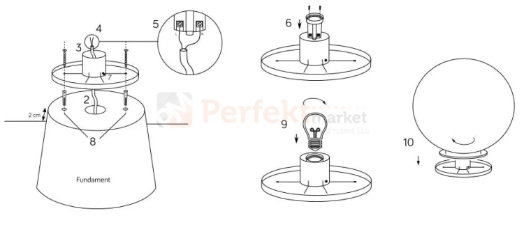kula lampa ogrodowa biała 30 cm PMMA instrukcja montażu perfektmarket.jpg