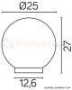 kula lampa ogrodowa biała 25 cm PMMA wymiar perfektmarket.jpg