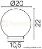 kula lampa ogrodowa biała 20 cm PMMA wymiar perfektmarket.jpg