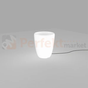Nowodvorski lampa ogrodowa świecąca donica FLOWERPOT S 1xE27 biała IP44 9711 
