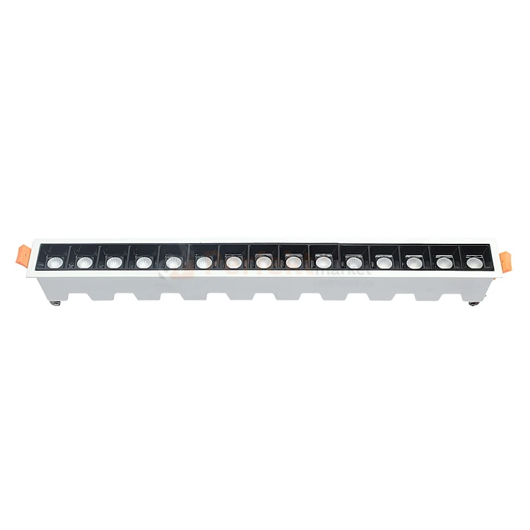 lampa liniowa led wpuszczana soczewki 30W biało czarna 3000K 2.jpg