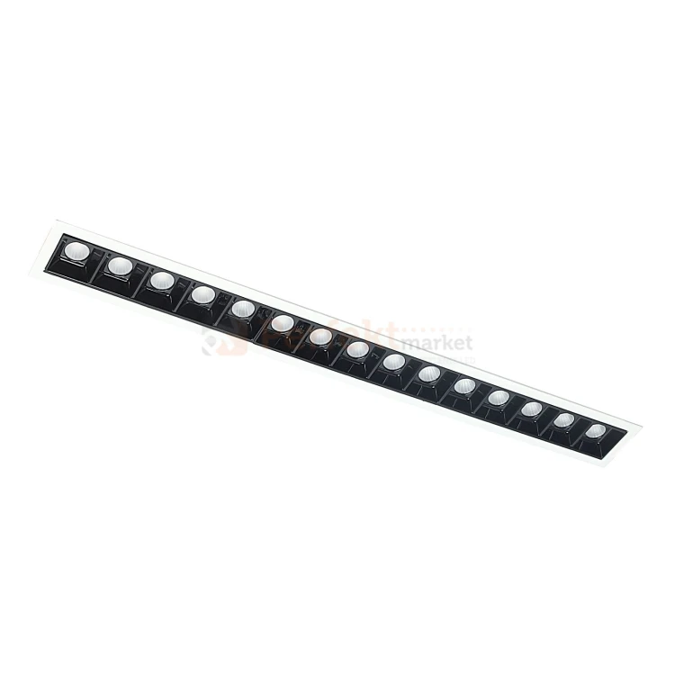 lampa liniowa led wpuszczana soczewki 30W biało czarna 3000K perfektmarket.jpg