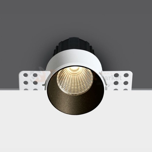 Oprawa wpuszczana LED Belen spot bezramkowy COB 12W 3000K czarny.jpg