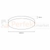 Plafon MAYA BLACK 15W LED Ø330 mm ML7789