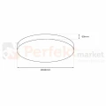 Plafon MAYA BLACK 15W LED Ø330 mm ML7789