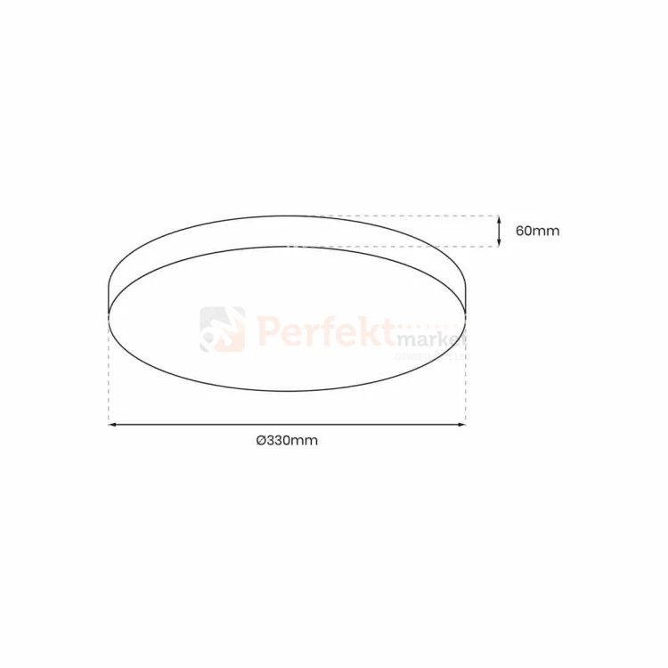 Plafon MAYA BLACK 15W LED Ø330 mm ML7789