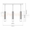 Lampa wisząca ESTILO 3xGU10 MLP8410
