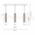 Lampa wisząca ESTILO 3xGU10 MLP8410