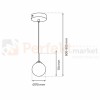 Lampa wisząca REFLEX fi 170 1xE14 MLP8413