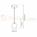 Lampa wisząca REFLEX fi 170 1xE14 MLP8413