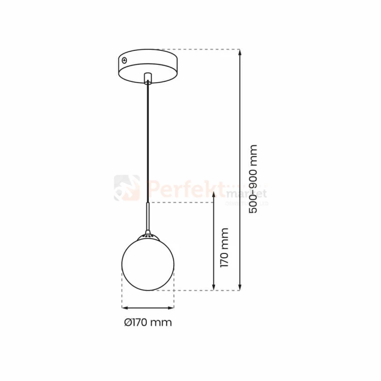 Lampa wisząca REFLEX fi 170 1xE14 MLP8413