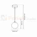 Lampa wisząca REFLEX fi 250 1xE27 MLP8414