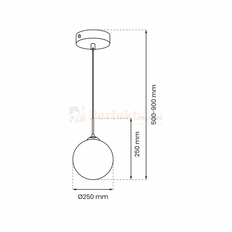 Lampa wisząca REFLEX fi 250 1xE27 MLP8414