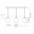 Lampa wisząca REFLEX 3xE14 MLP8415