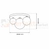 Lampa sufitowa REFLEX 2xE14 + 1xE27 MLP8417