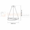 Lampa wisząca LUCERO GOLD 48W LED ML7950