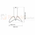 Lampa wisząca TESORO BLACK 48W LED ML7951