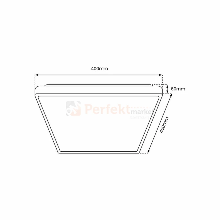 Plafon QUADRO WHITE 38W ML7928