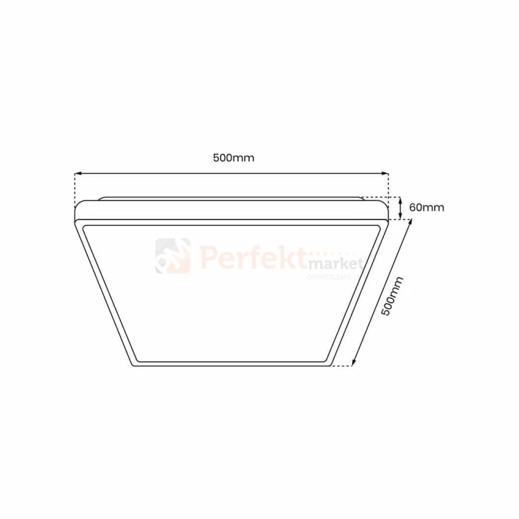 Plafon QUADRO BLACK 66W ML7932