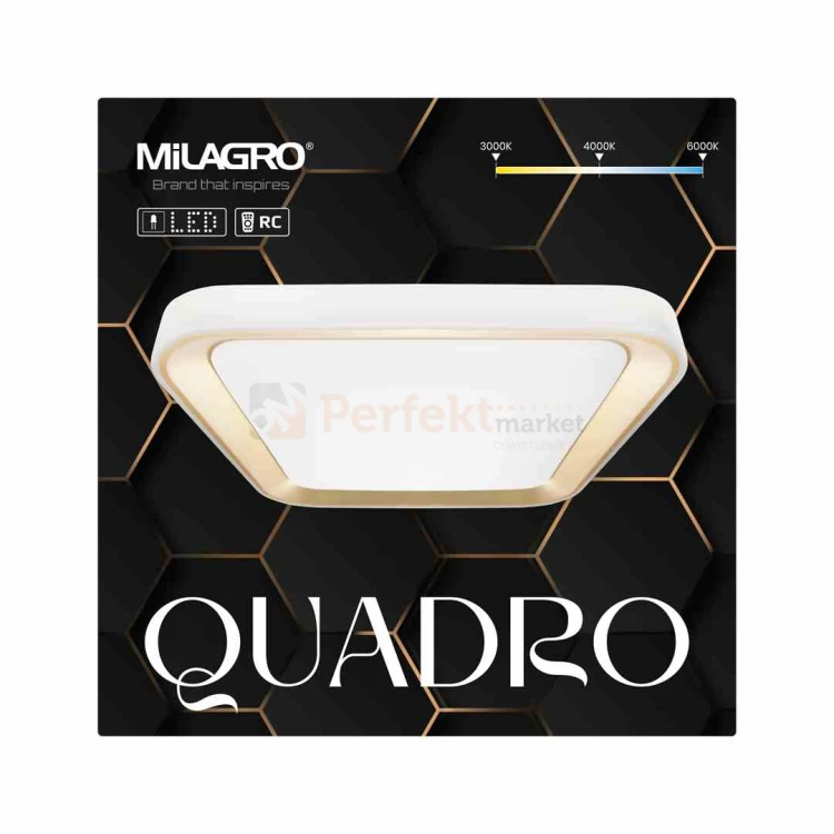 Plafon QUADRO GOLD 66W ML7933