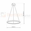 Lampa wisząca ROTONDA CHROME 27W LED ML7940