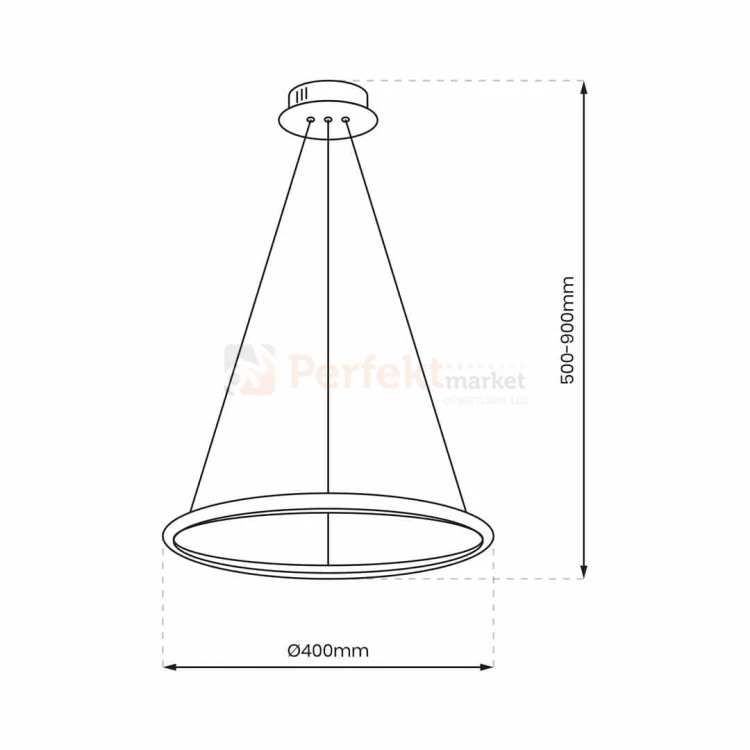Lampa wisząca ROTONDA CHROME 27W LED ML7940