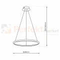 Lampa wisząca ROTONDA GOLD 27W LED ML7941