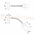 Kinkiet flex JOKER WHITE GOLD 1xGU10 MLP8535