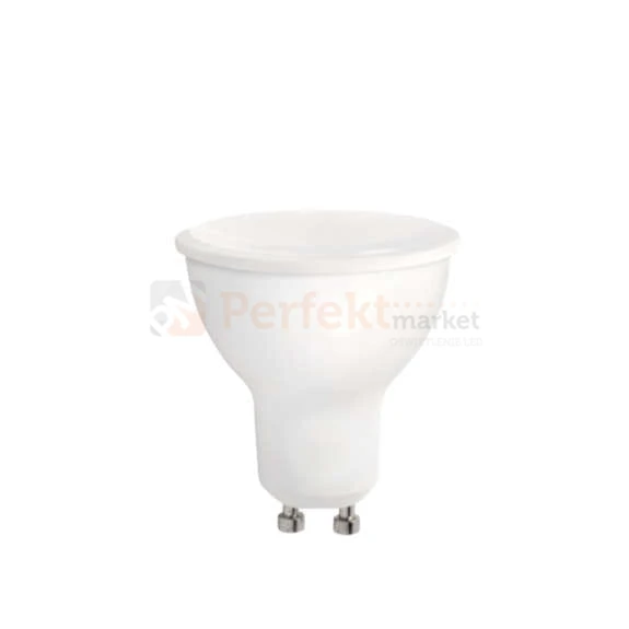 GU10 żarówka 50mm płaska 4000k 600lm 8w neutralna biala