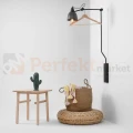 Lampa ścienna kinkiet AIDA 1 grafit loft regulowana klosz E27 perfektmarket 1.jpeg