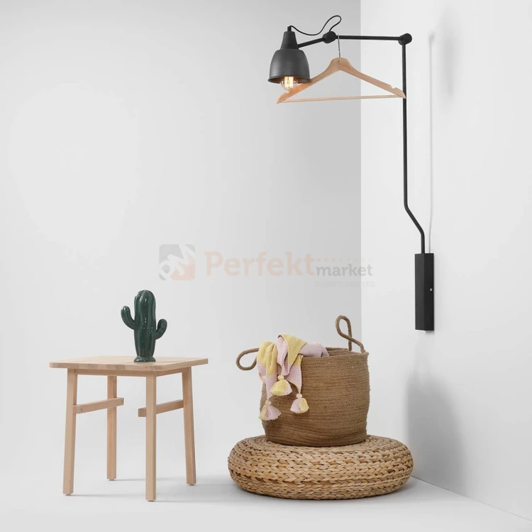 Lampa ścienna kinkiet AIDA 1 grafit loft regulowana klosz E27 perfektmarket 1.jpeg