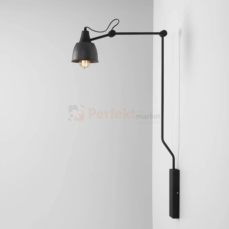 Lampa ścienna kinkiet AIDA 1 grafit loft regulowana klosz E27 perfektmarket 4.jpeg