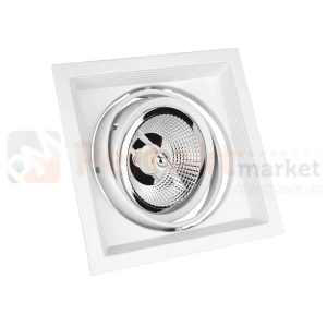 Oprawa downlight wpuszczana MDD MAXI UNO GU10 x 1 AR111 biała