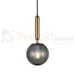 Italux lampa wisząca kula dymiona mosiądz Ravena 15 cm PND-2324-1 BRO+SG.jpg