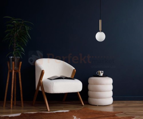 Italux lampa wisząca kula mleczna mosiądz Ravena 15 cm PND-2324-1 GD+OPA perfektmarket wiz.jpg