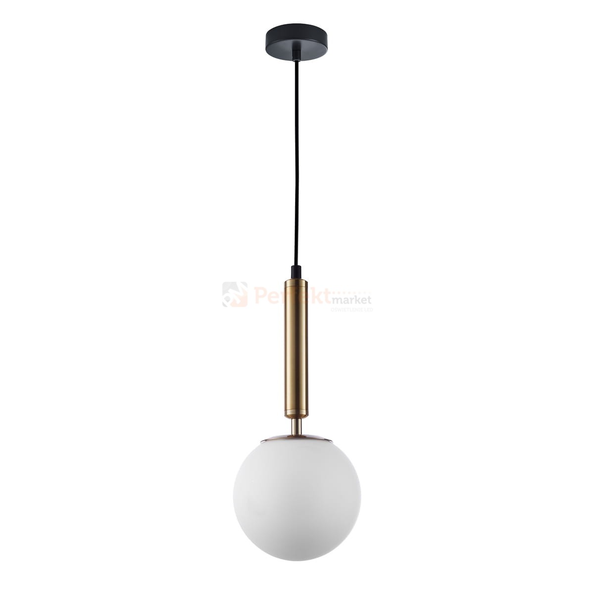 Italux lampa wisząca kula mleczna mosiądz Ravena 15 cm PND-2324-1 GD+OPA perfektmarket.jpg
