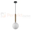 Italux lampa wisząca kula mleczna mosiądz Ravena 15 cm PND-2324-1 GD+OPA perfektmarket.jpg