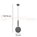 Italux lampa wisząca kula dymiona mosiądz Ravena 15 cm PND-2324-1 BRO+SG size.jpg