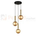Italux  lampa wisząca bursztynowe kule Ravena PND-2324-3A BRO+AMB.jpg