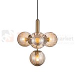 Lampa wisząca Ravena bursztynowa mosiądz Italux PND-2324-4B BRO+AMB 1.jpg