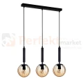 Italux lampa wisząca mosiądz dymione kule Raven PND-2324-3L BK+AMB.jpg