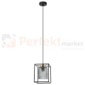 Lampa wisząca Sinella czarna dymiopna Italux PND-23231-1-BK+SG perfektmarket.jpg