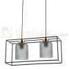 Lampa wisząca Sinella czarna dymiona Italux PND-23231-2-BK+SG.jpg