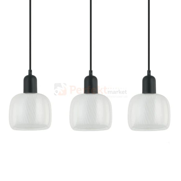 Lampa wisząca Lamezia czarna Italux PND-67594-3-BK+CL det.jpg