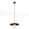 Malor lampoa wisząca czarna kapelusz mleczny klosz italux PND-4602-1-XL-BLK perfektmarket.jpg