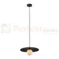 Malor lampoa wisząca czarna kapelusz mleczny klosz italux PND-4602-1-XL-BLK perfektmarket.jpg