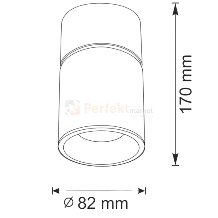 Oprawa natynkowa regulowana spotlight tuba Nixa GU10 czarno złota.jpg